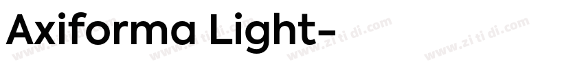 Axiforma Light字体转换